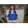 Girls Blue Doll Collar Dress